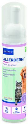 Пінка Аллердерм Virbac Allerderm Foam Cleanser для очищення шкіри, шерсті у кішок і собак, 200 мл 11908 фото