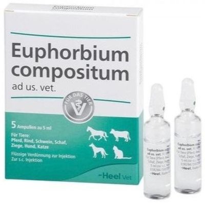 Еуфорбіум Композитум Heel Euphorbium Compositum гомеопатичний препарат, 5 ампул по 5 мл 6276 фото