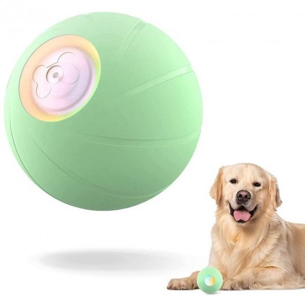 Cheerble Wicked Green Ball PE интерактивный зеленый мяч, игрушка для собак средних и крупных пород (С0722) 6028 фото