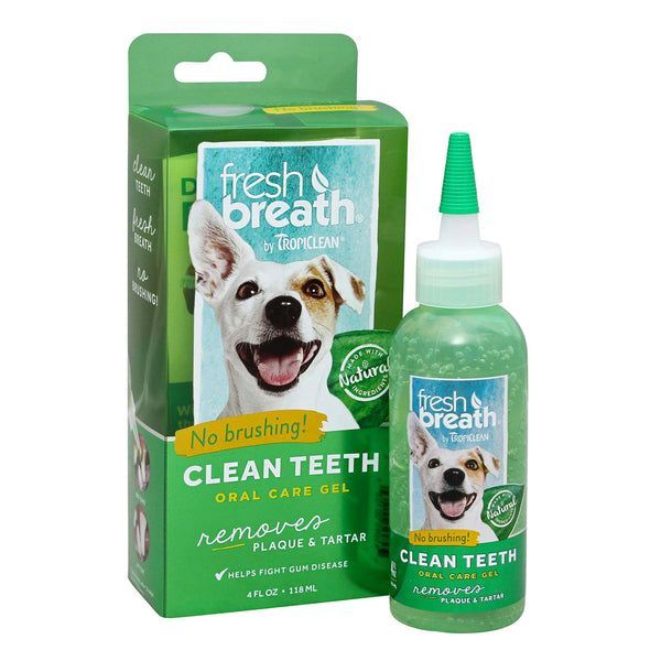 Тропиклин Свежее дыхание TropiСlean Fresh Breath Gel (No Brush) гель для чистки зубов у собак, 118 мл (001008) 4208 фото