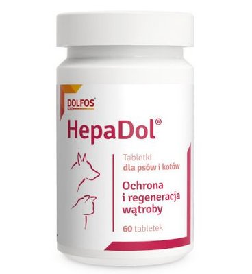Гепадол Долфос Hepadol Dolfos комбінований амінокислотний гепатопротектор для собак та котів, 60 таблеток 667 фото