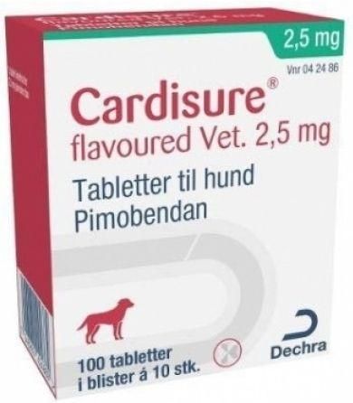 Кардишур 2,5 мг Cardisure підтримка при серцевій недостатності у собак, 100 таблеток 759 фото