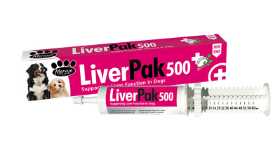 Ліверпак Mervue Liverpak 500, паста для нормалізації роботи печінки, гепатопротектор для собак, 60 мл (0210202308) 6738 фото