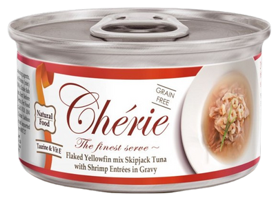 Cherie Signature Gravy Mix Tuna & Wild Salmon тунец и дикий лосось в соусе, влажный корм для кошек, 80 гр (CHS14302) 7379 фото