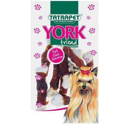 Лакомство для собак TETRAPET York, кальциевые косточки с уткой, 50 г 446,83 фото