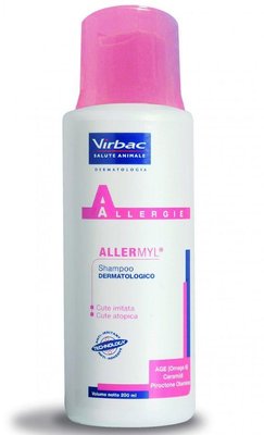 Аллермил Virbac Allermyl shampoo противоаллергенный шампунь для кошек и собак, 200 мл 4143 фото
