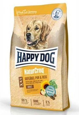 Happy Dog Naturcroq Adult Geflugell Pur & Reis cухой корм с домашней птицей и рисом для взрослых собак, 4 кг (60512) 6891 фото