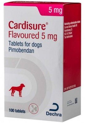 Кардішур 5 мг Cardisure підтримка при серцевій недостатності у собак, 10 таблеток 882 фото