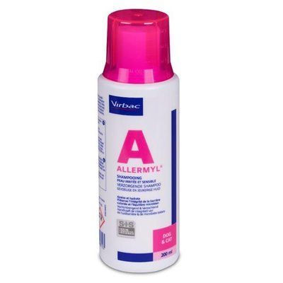 Алерміл Virbac Allermyl shampoo протиалергенний шампунь для кішок і собак, 200 мл 4143 фото