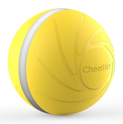 Cheerble Wicked Yellow Ball интерактивный жёлтый мяч, игрушка для собак и кошек (С1801) 6031 фото