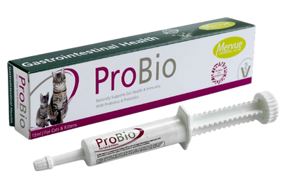 Пробио Mervue Probio витаминная паста при расстройствах пищеварительного тракта у кошек, 15 мл (0210202302) 6740 фото
