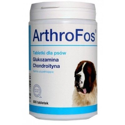Артрофос Arthrofos Dolfos вітамінна добавка для суглобів собак з глюкозаміном та хондроїтином, 800 таблеток 587 фото