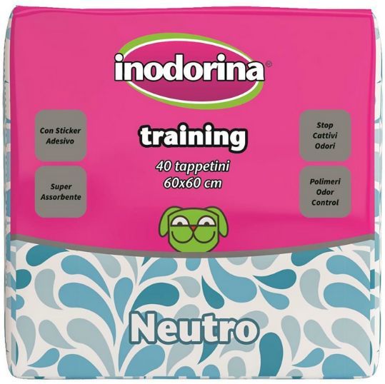 Пеленки гигиенические Inodorina Training Neutro 60*60 см для собак, с нейтральным запахом, 40 пелёнок (2500060001) 5709 фото