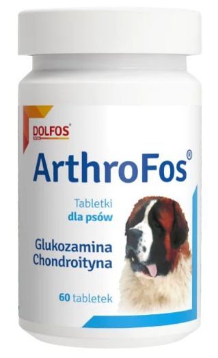 Артрофос Arthrofos Dolfos вітамінна добавка для суглобів собак з глюкозаміном та хондроїтином, 60 таблеток 585 фото