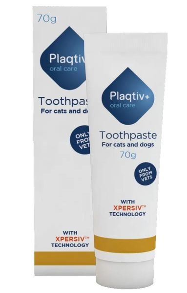 Зубна паста Plaqtiv+ Toothpaste із солодовим смаком для собак та котів, 70 гр (8886) 5657 фото