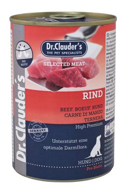 Dr. Clauder's Selected Meat Rind яловичина, птиця і свинина, консервований корм для дорослих собак, 400 гр 7908 фото