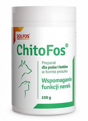 Хітофос ChitoFos Dolfos порошок, підтримка функції нирок при ХНН у собак і кішок, 150 гр 1591 фото