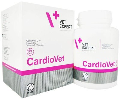 Кардіовет Ветексперт Cardiovet Vetexpert вітаміни для серцево-судинної системи собак, 90 таблеток 633 фото
