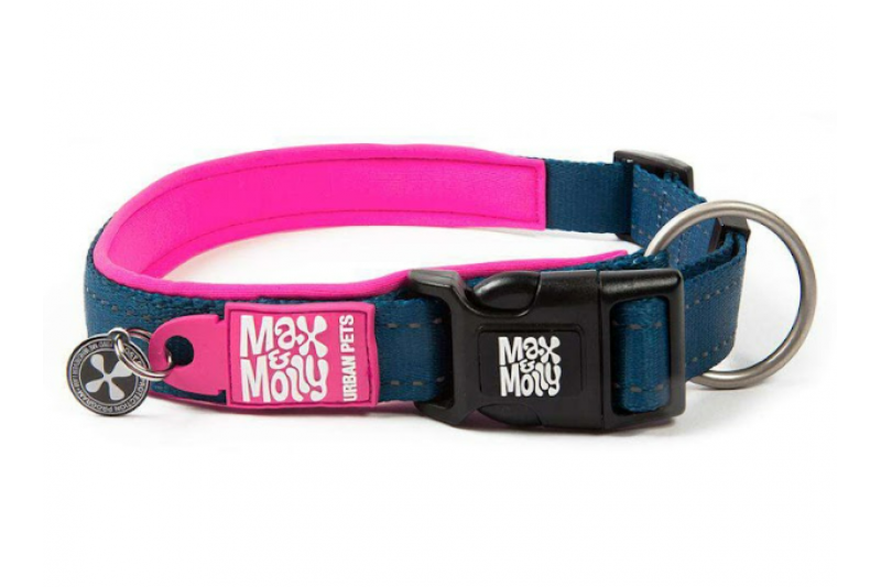 Ошейник Розовый Матрикс Max & Molly Smart ID Collar Matrix Pink XS с QR-кодом для собак, обхват шеи 22 - 35 см (212081) 5762 фото