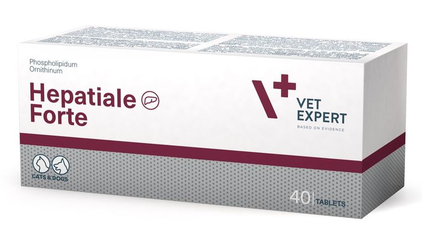 Гепатиале Форте Vetexpert Hepatiale Forte витамины гепатопротектор для собак и кошек, 40 таблеток 671 фото