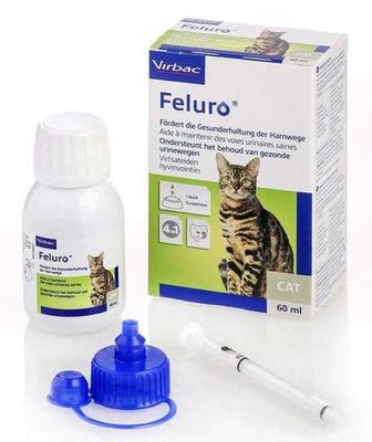 Фелюро Virbac Feluro пероральна суспензія для підтримки здоров'я сечовивідних шляхів у кішок, 60 мл 5619 фото