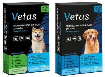 Краплі Vetas Ветас для собак