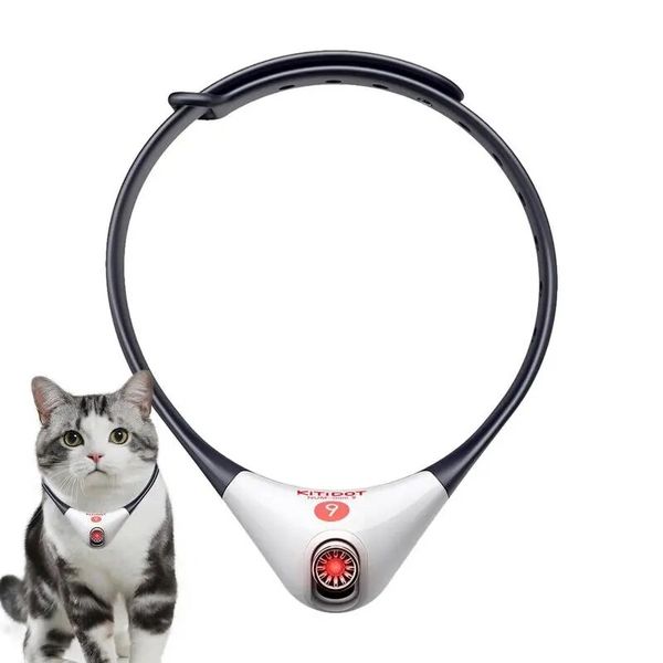 Cheerble KiTiDOT Black Collar интерактивная игрушка - черный смарт ошейник с лазерным лучом для кошек (С1121) 6034 фото