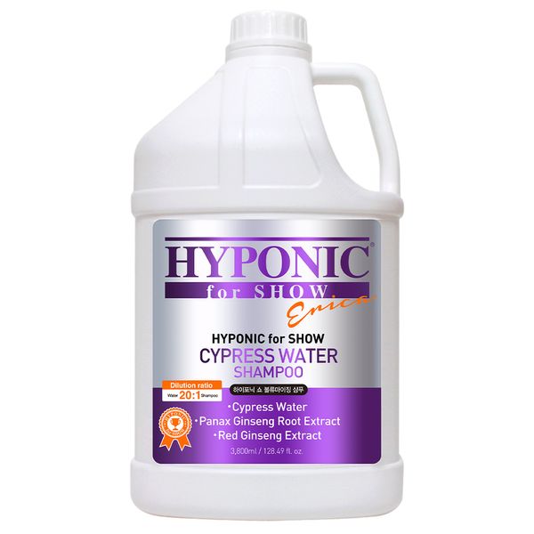 Хипоник Hyponic for Show Dogs Shampoo шампунь с кипарисовой водой для выставочных собак, 3,8 л (H1SH3VL3800HYKNN) 7434 фото