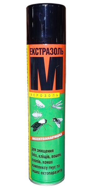 Экстразоль М спрей от мух, комаров, блох, клопов, клещей, 300 мл 188 фото