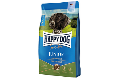Happy Dog Sensible Junior Lamb & Rice сухой корм с ягненком и рисом для щенков от 7 до 18 месяцев, 4 кг (61014) 6860 фото