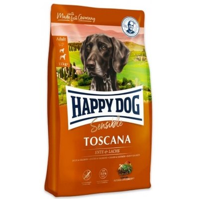 Happy Dog Supreme Sensible Toscana сухий корм із качкою та лососем для собак із низькою активністю, 12,5 кг (3542) 6913 фото
