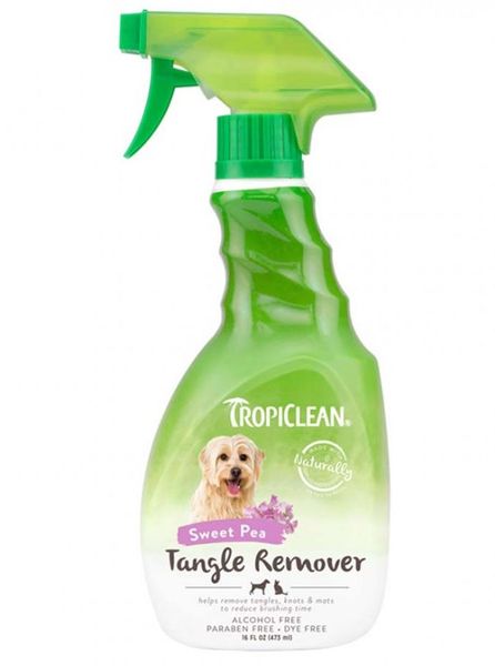 Спрей Тропиклин TropiClean Sweet Pea Tangle Remover средство для распутывания колтунов у собак и кошек, 473 мл (160002) 5430 фото