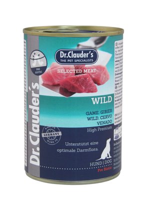 Dr. Clauder's Selected Meat Wild дичина, качка, яловичина, консервований корм для дорослих собак, 400 гр 7910 фото