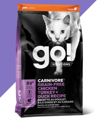 Гоу! Go! Solutions Carnivore Fit+Free Grain Free Chicken, Turkey, Duck Recipe сухий беззерновий корм для котів з куркою, індичкою та качкою, 7,3 кг (FG00042) 6084 фото