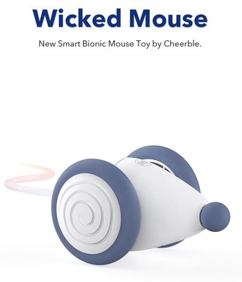 Cheerble Wicked Mouse Prussian Blue интерактивная синяя мышка, игрушка для кошек (С0821) 6035 фото