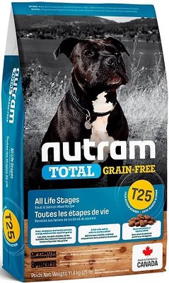 Нутрам T23 Nutram Total GF Salmon & Trout Dog беззерновой сухой корм с лососем и форелью для собак, 11.4 кг (T25_(11.4kg) 6694 фото