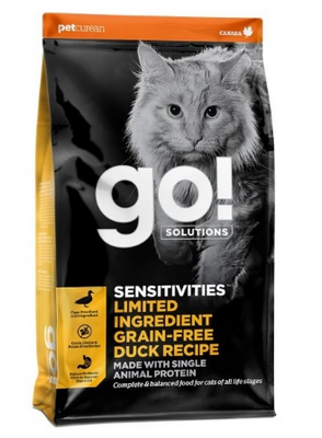 Гоу! Go! Sensitivities LID Grain-Free Duck Recipe Dry Cat беззерновой корм для кошек с уткой, 1,4 кг (FG00063) 6085 фото