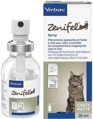 Зеніфел Virbac Zenifel седативний заспокійливий спрей для зовнішнього застосування кішок, 20 мл 4164 фото