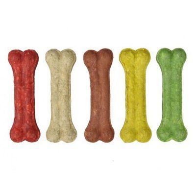Ласощі для собак TETRAPET Munchy, кольорові кісточки, 21 см, 150г (мін. кратно 10шт.) (ціна за 1шт.) 442,39 фото