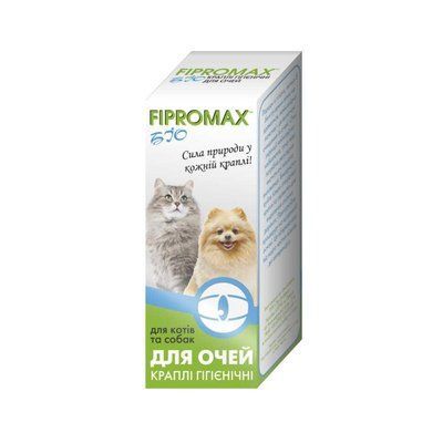Капли SUPREMO FIPROMAX БИО д/глаз гигиенические, для кошек и собак 15мл НФ-00002584 фото