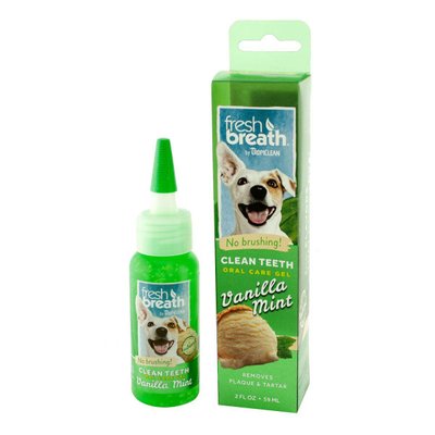 Тропіклін гель Ванільна М'ята TropiClean Oral Care Gel Vanilla Mint (No Brush) для чищення зубів у собак, 59 мл 1221 фото