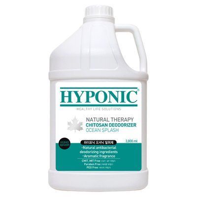 Дезодорант Океанский Всплеск Hyponic Chitosan Deodorizer Ocean Splash Scent хитозан, для кощек и собак, 3,8 л (H3DO1AL3800OCKNN) 7488 фото