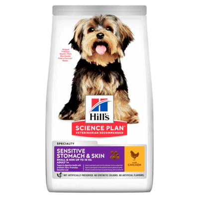 Хилс Hill's SP Canine Adult Small & Mini Sensitive Stomach & Skin корм для чувствительных собак до 10 кг, 6 кг (604322) 7641 фото