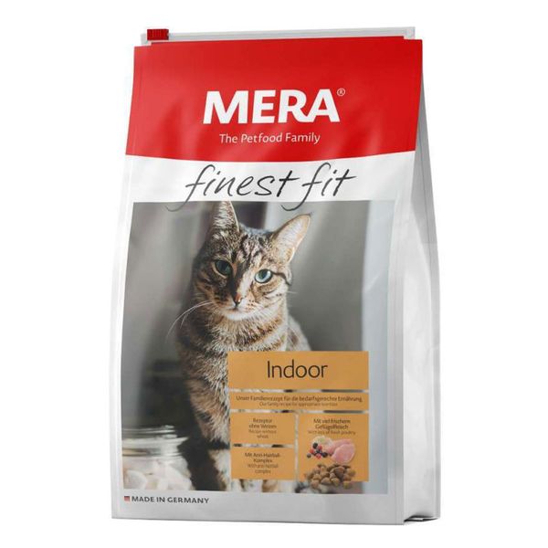 Мера Mera Finest Fit Adult Indoor Cat сухой корм с птицей и лесными ягодами для кошек живущих в помещении, 4 кг (033734) 6441 фото