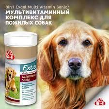 Вітаміни 8в1 Excel Multi-Vitamin Senior з мікроелементами антиоксидантами для літніх собак, 70 таблеток 1310 фото