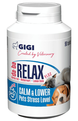 Да Ба Релакс Плюс Gigi Da Ba Relax Plus заспокійливий засіб для собак і кішок, 90 таблеток 4917 фото