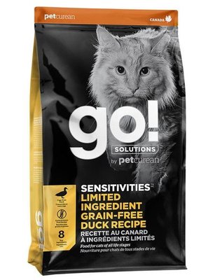 Гоу! Go! Sensitivities LID Grain-Free Duck Recipe Dry Cat беззерновий корм для котів з качкою, 7,3 кг (FG00065) 6086 фото