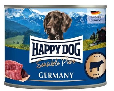 Happy Dog Sensible Pure Rind ( Beef Pure ) консервований корм з яловичиною для дорослих собак, 200 гр (61068) 7387 фото