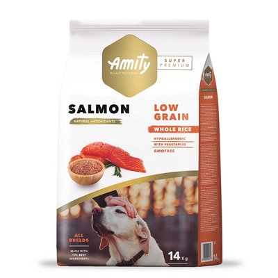 Амити Amity Super Premium Adult Salmon сухой корм с лососем для взрослых собак, 14 кг (603 SALMON  14 KG) 6337 фото