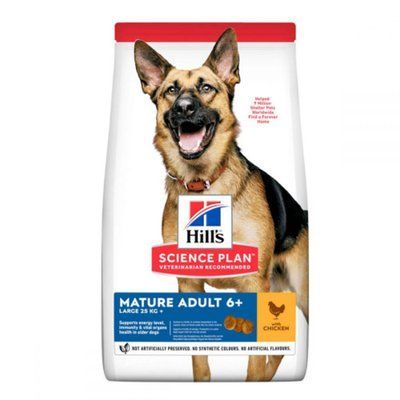 Хилс Hill's SP Canine Mature Adult 6+ Large Breed Chicken корм для собак тяжелее 25 кг старше 6 лет, 14 кг (604371) 7642 фото